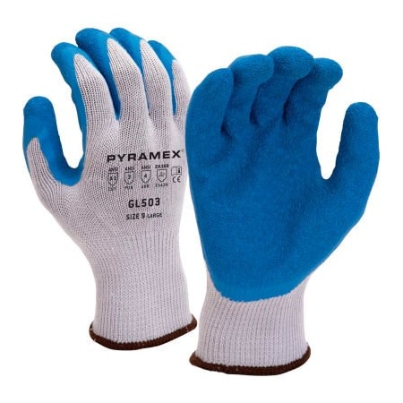 Pyramex Crinkle Latex Knit Liner Gloves, Size 2XL - Pkg Qty 12 GL503X2